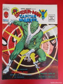 Comics: SUPER HEROES (1974, VERTICE) 11 · 1976 · SPIDER-MAN Y EL CAPITÁN MARVEL. CUIDADO CON EL BASILISCO